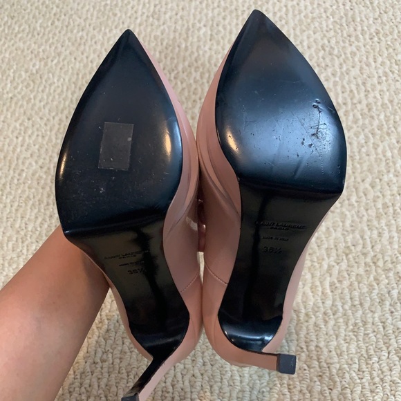 Saint Laurent Janis Pointy Toe Platform Pumps - Picture 6 of 8